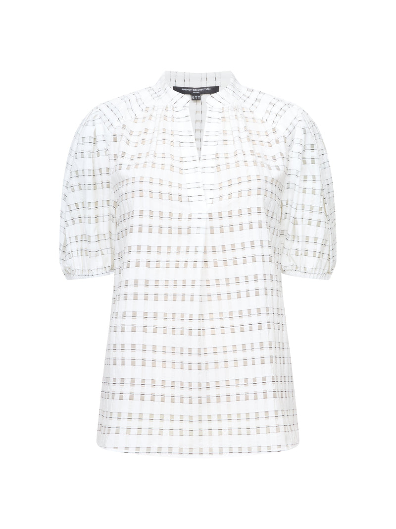 Imme Shadow Check Popover Shirt