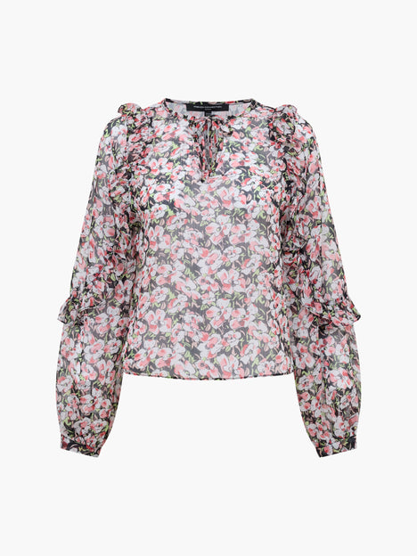 Molly Emina Ruffle Sleeve Top