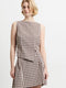 Lexi Tailored Gingham Asymmetric Top