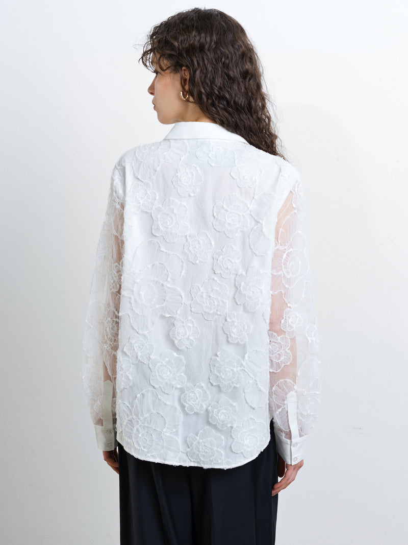 Ruchi Floral Lace Long Sleeve Shirt