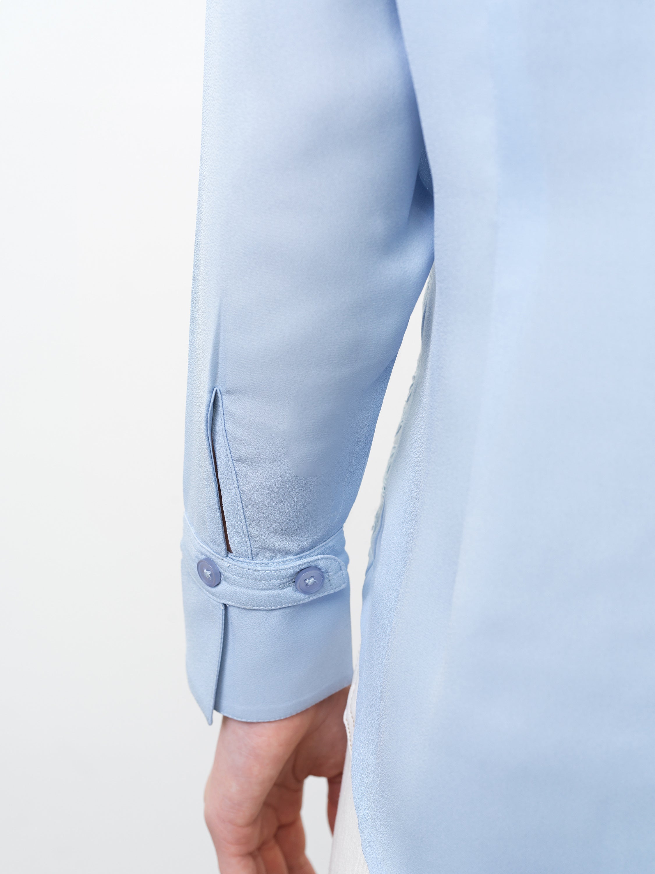 Mila Georgette Lace Layered Shirt