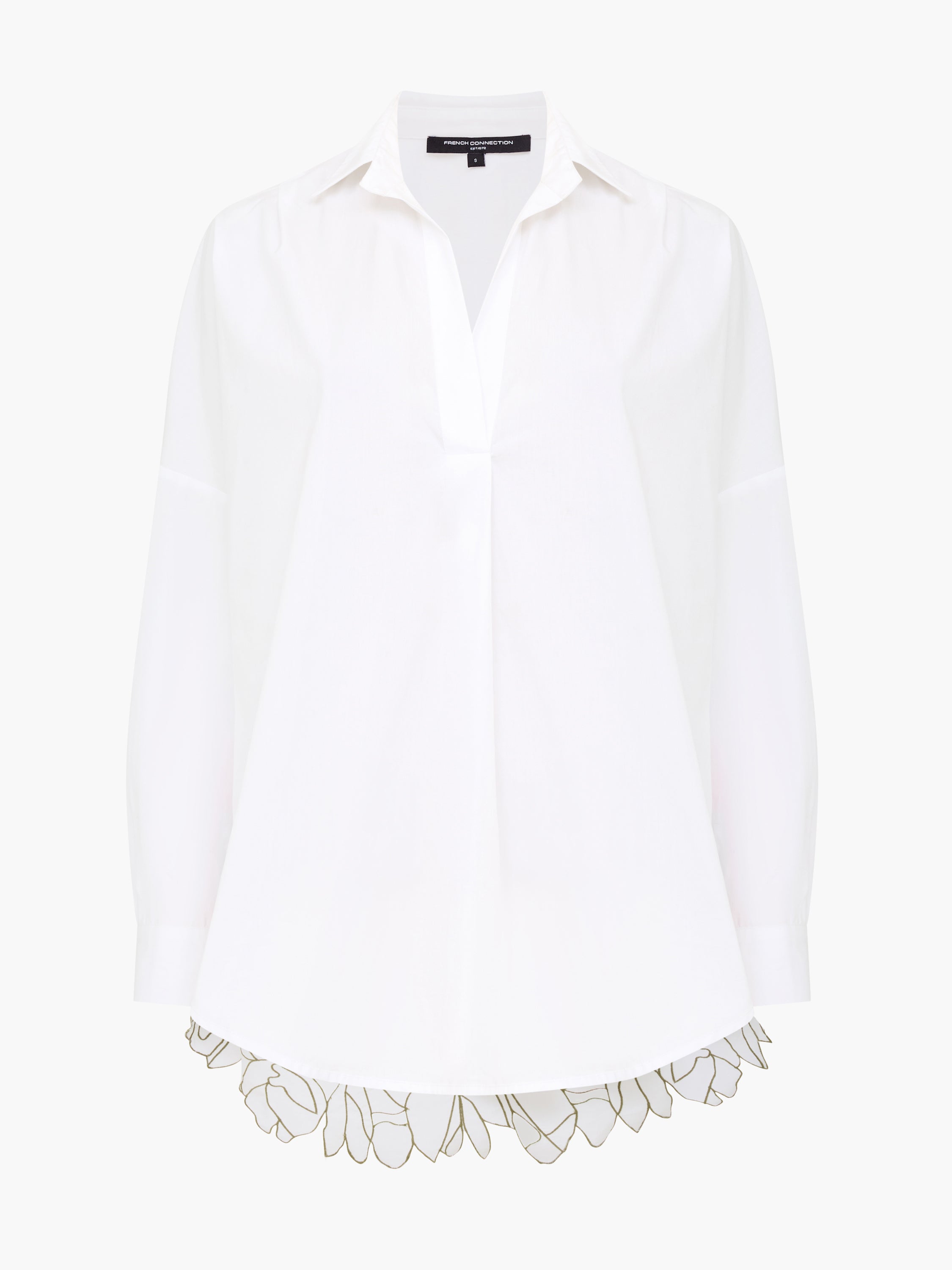 Lotta Alexis Floral Cutwork Back Popover Shirt