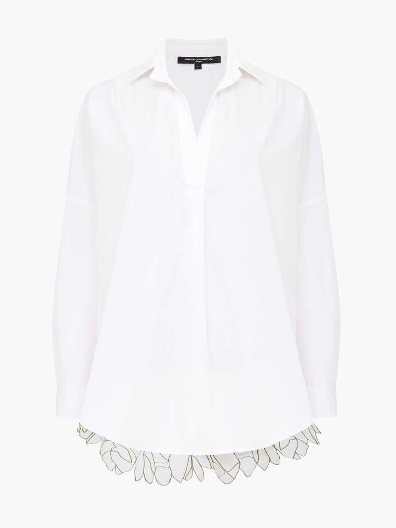 Lotta Alexis Floral Cutwork Back Popover Shirt