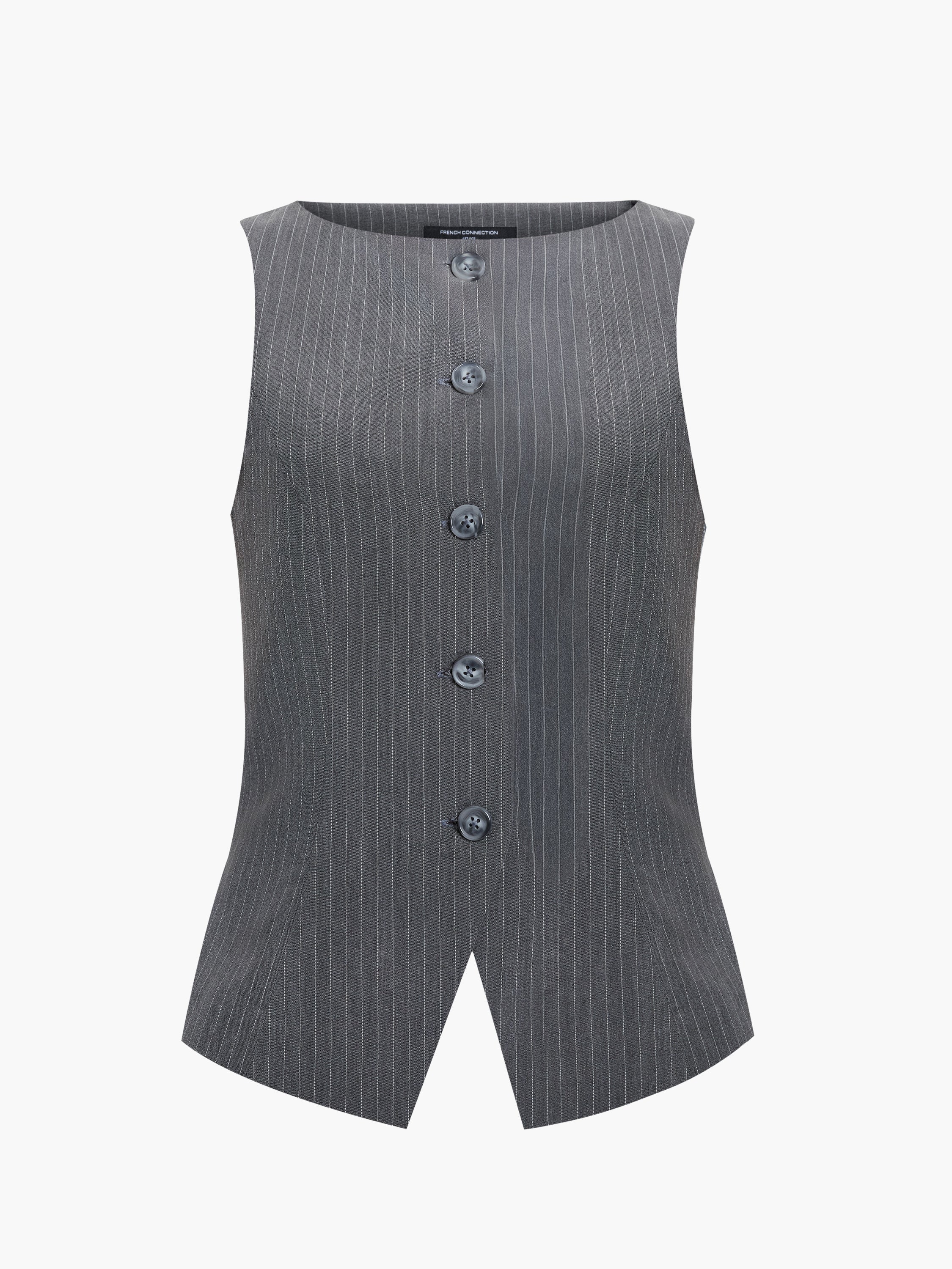 Minka Pinstripe Tailored Button Down Vest