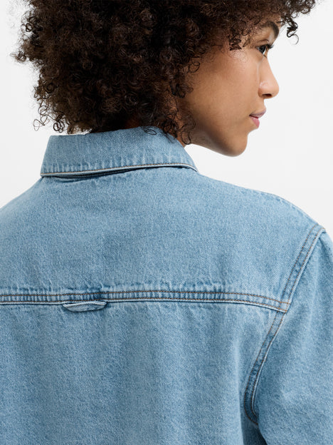 Sam Vintage Wash Short Sleeve Denim Shirt