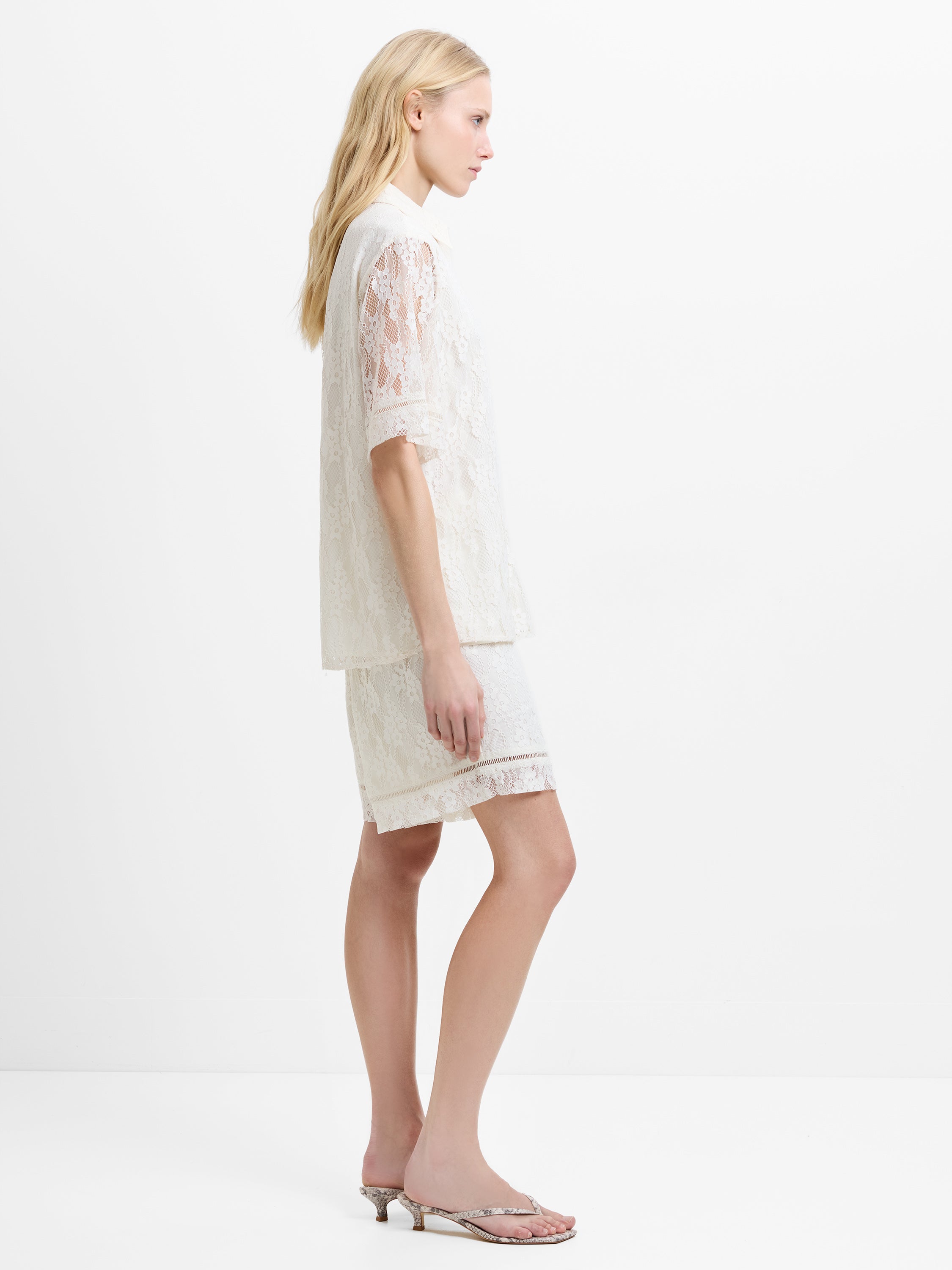 Zoe Lace Button Through Shirt