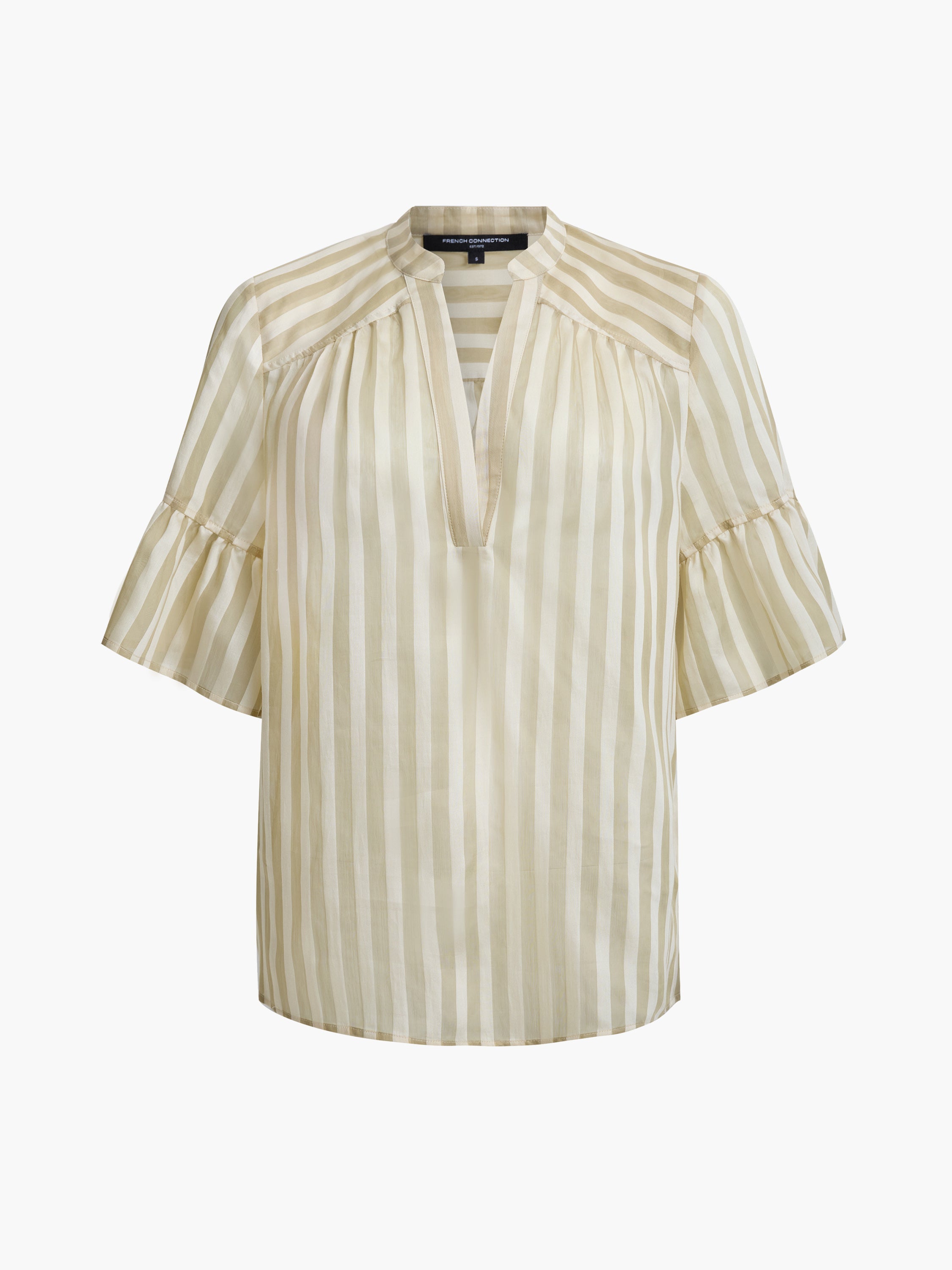 Adeline Striped Gathered Top