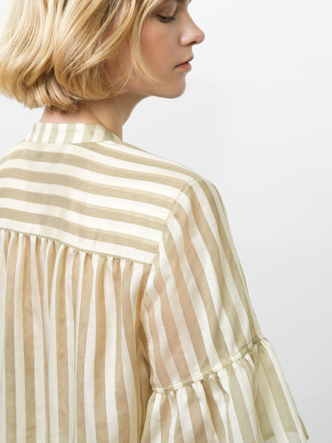 Adeline Striped Gathered Top