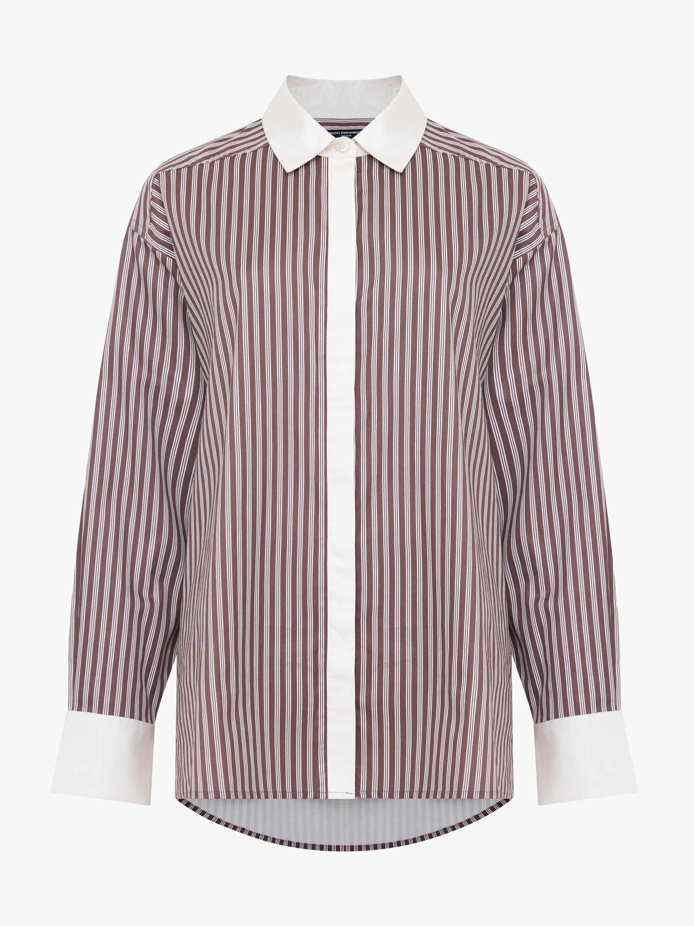 Alexis Poplin Striped Button  Down Shirt
