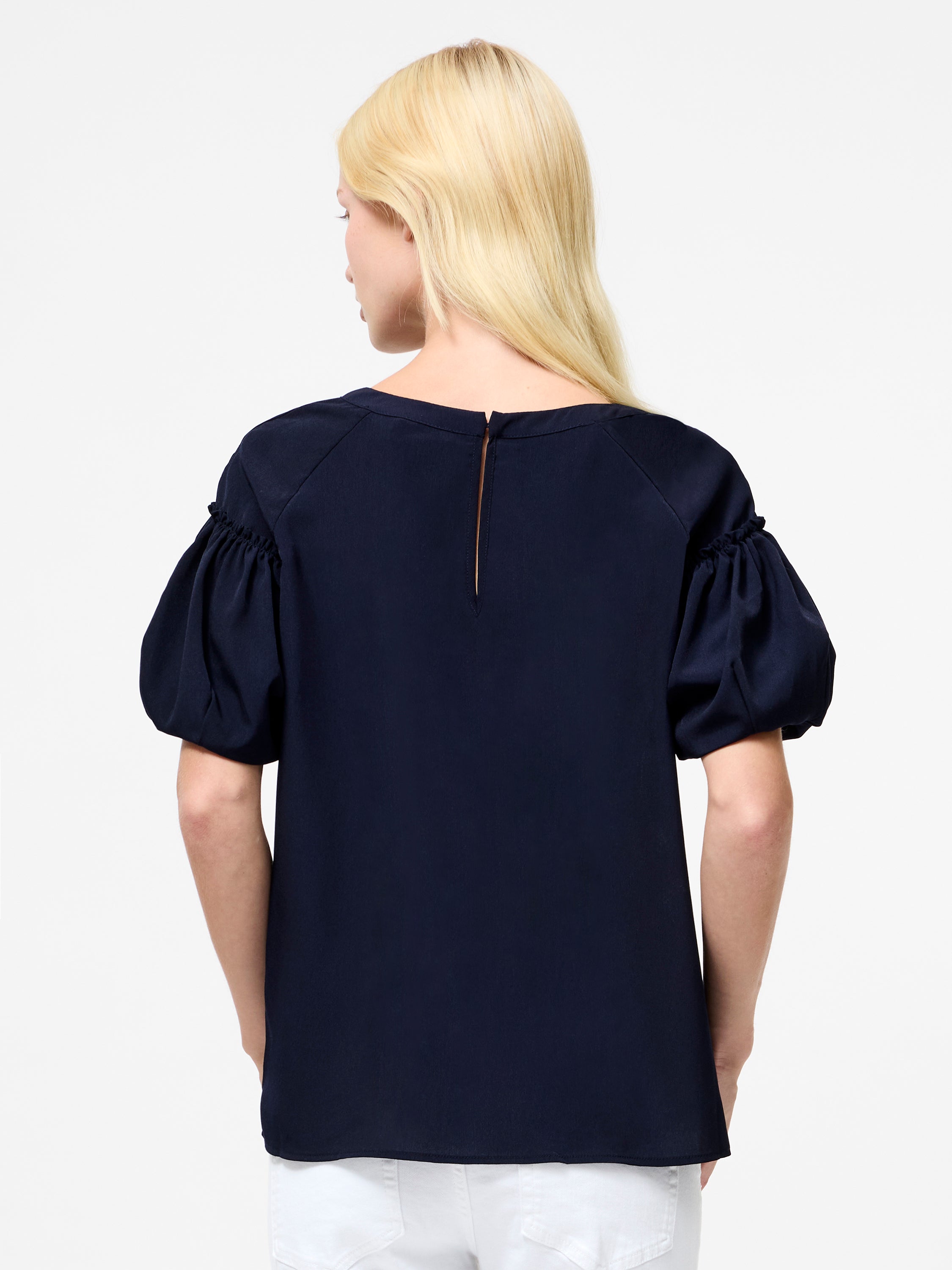 Crepe Light Puff Sleeve Top