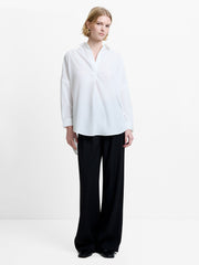 Rhodes Recycled Crepe Popover Shirt