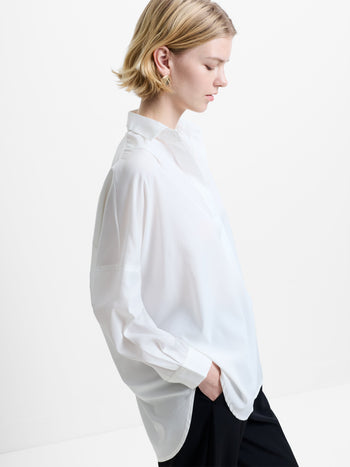 Rhodes Recycled Crepe Popover Shirt