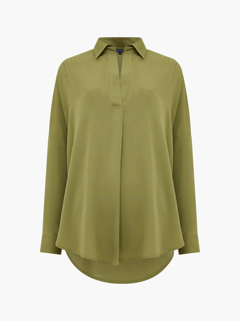 Rhodes Recycled Crepe Popover Shirt