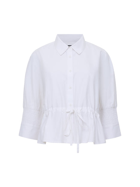Era Poplin Collared Top