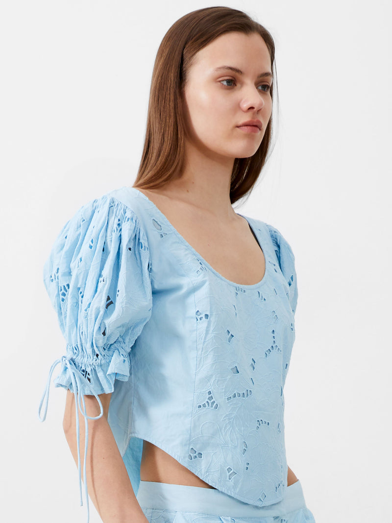 Rhodes Cotton Embroidered Top