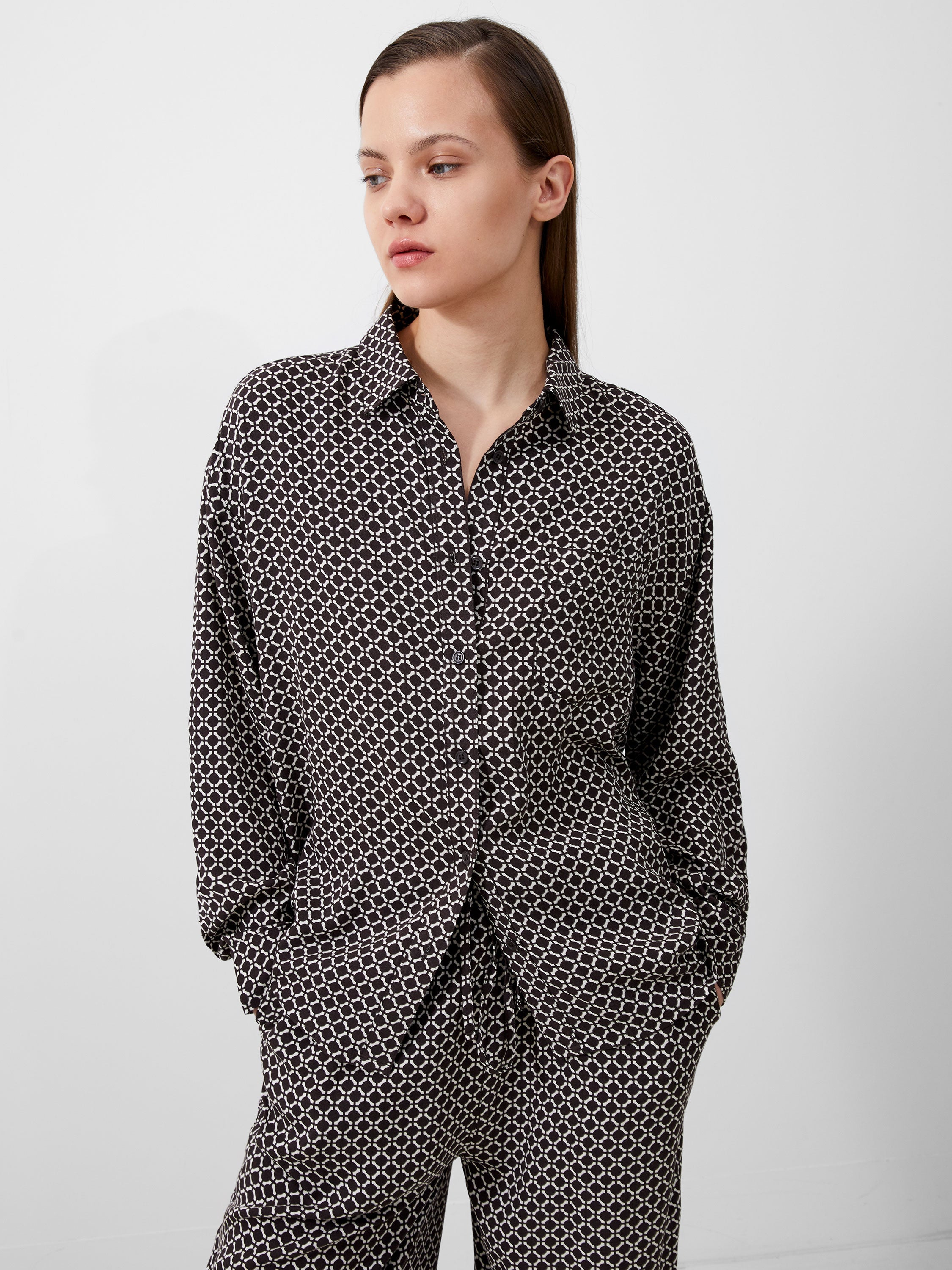 Geo Button-Down Shirt