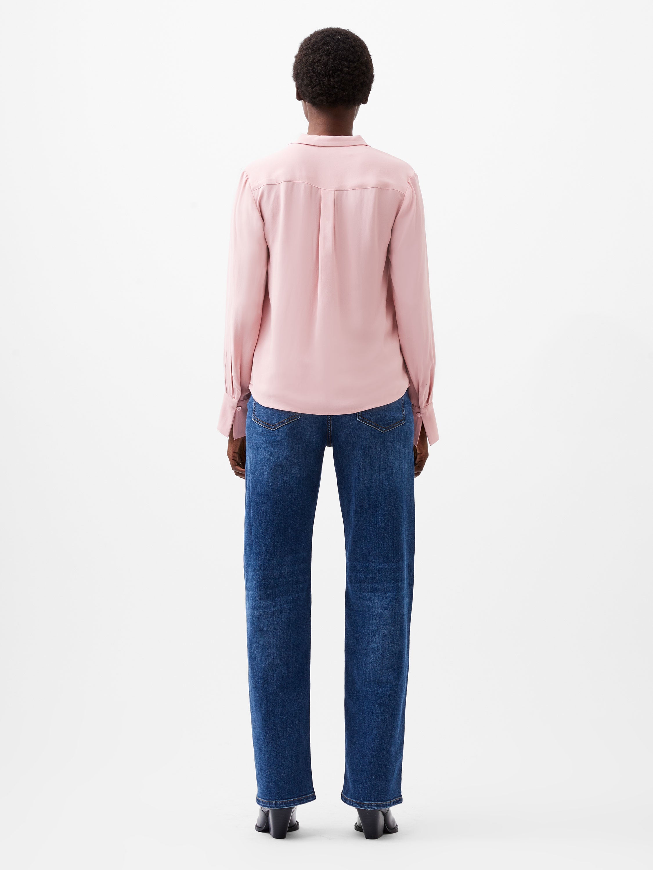 Cecile Crepe Pin Tucks Shirt