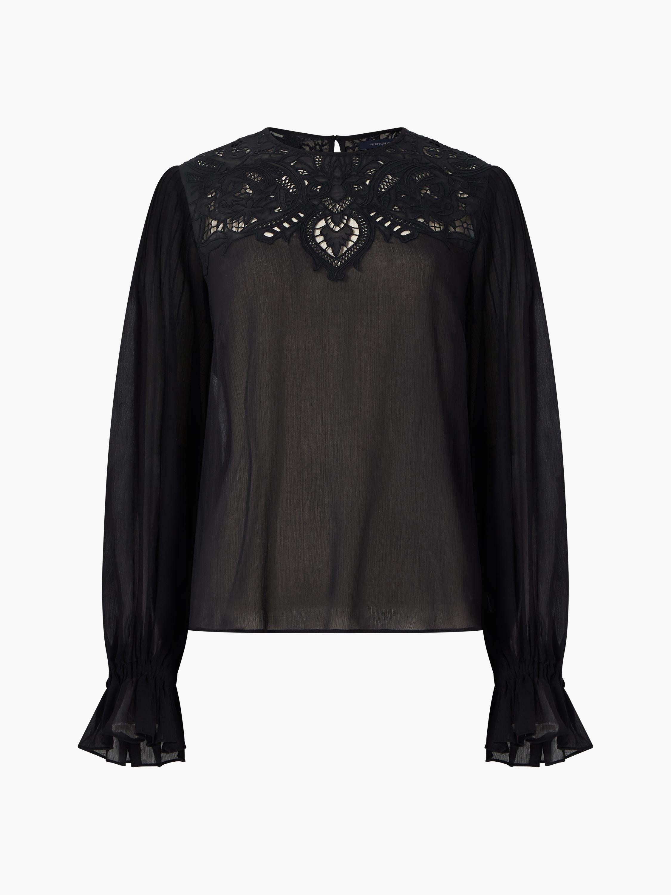 Emina Chiffon Lace Blouse