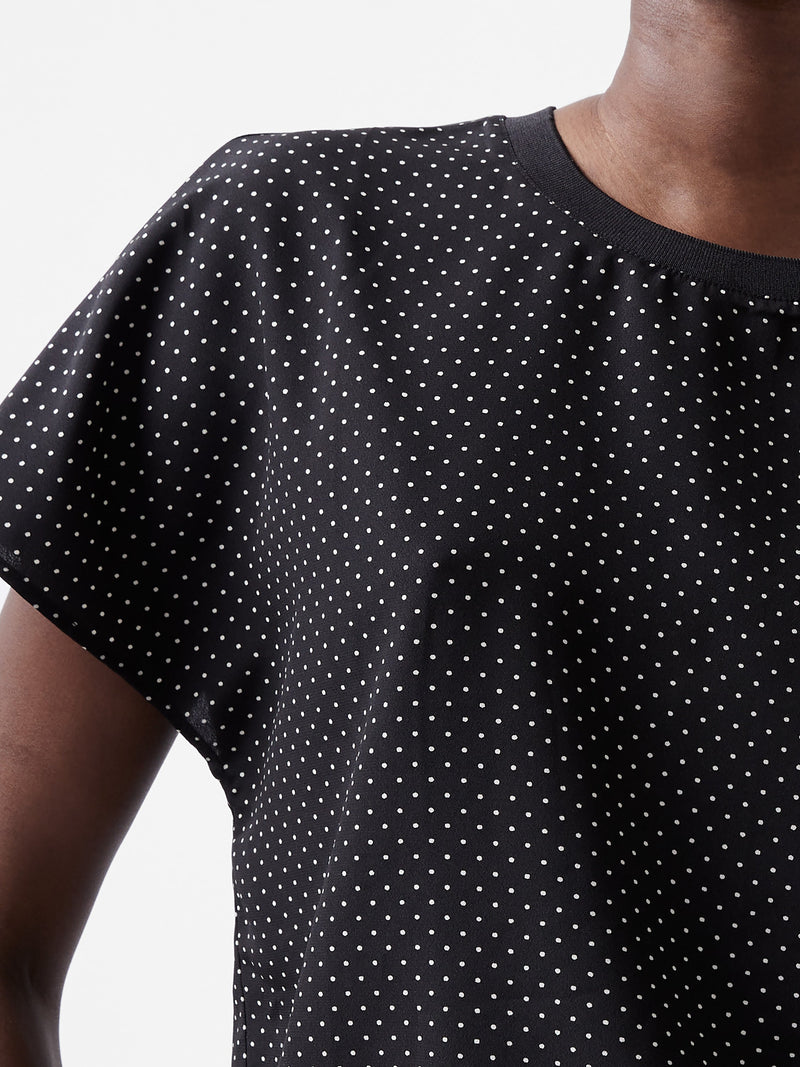 Dotty Spot Abeny Crew Neck Top