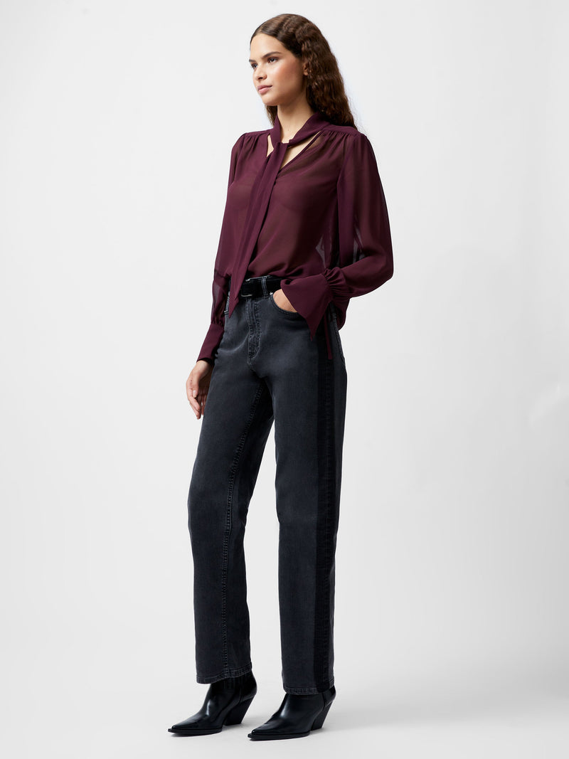 Eden Georgette Tie Neck Blouse