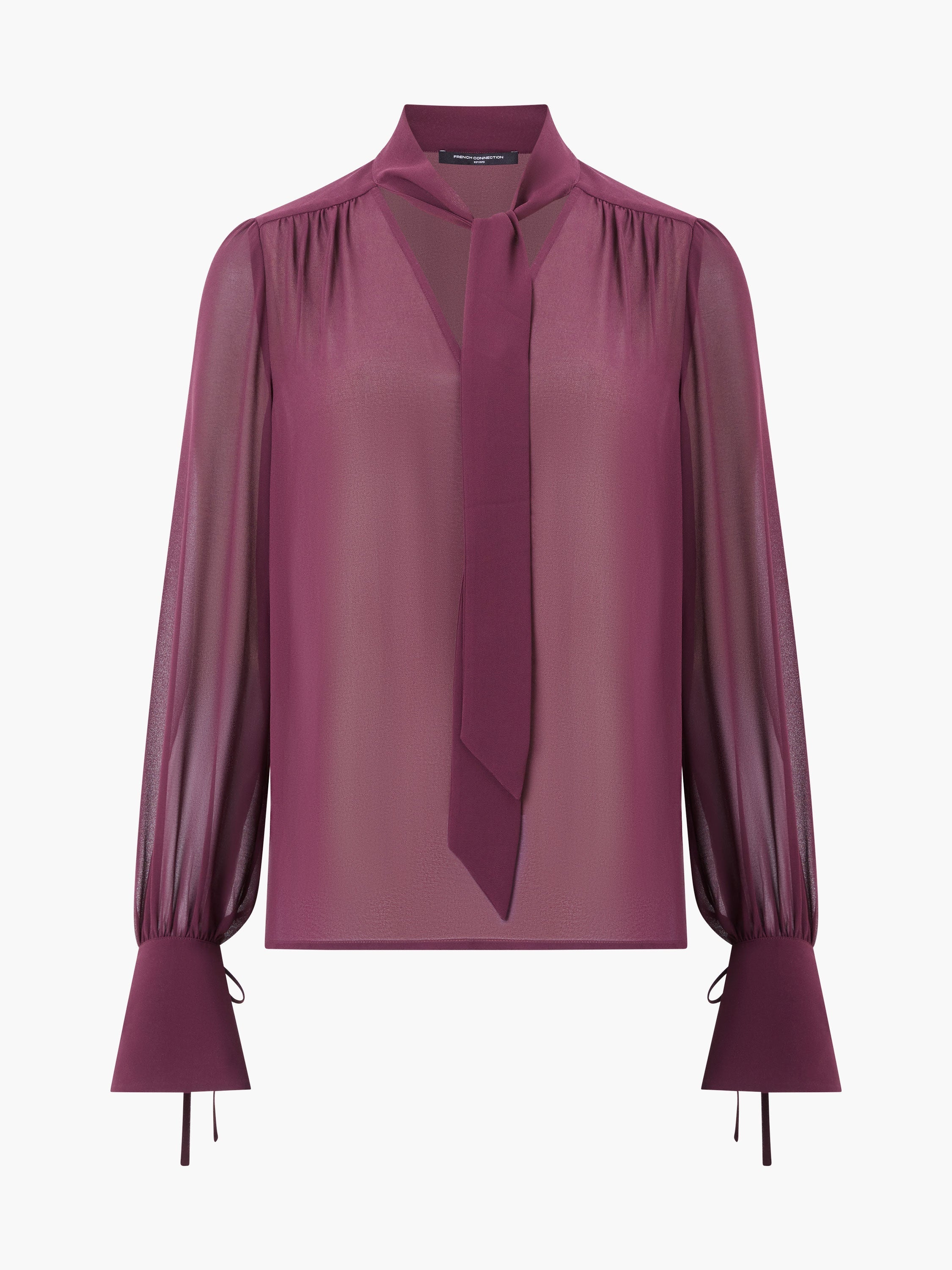 Eden Georgette Tie Neck Blouse