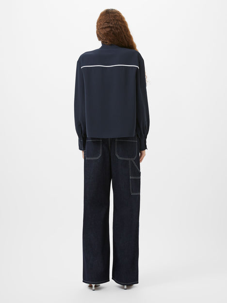 Arezzo Contrast Piping Long Sleeved Shirt