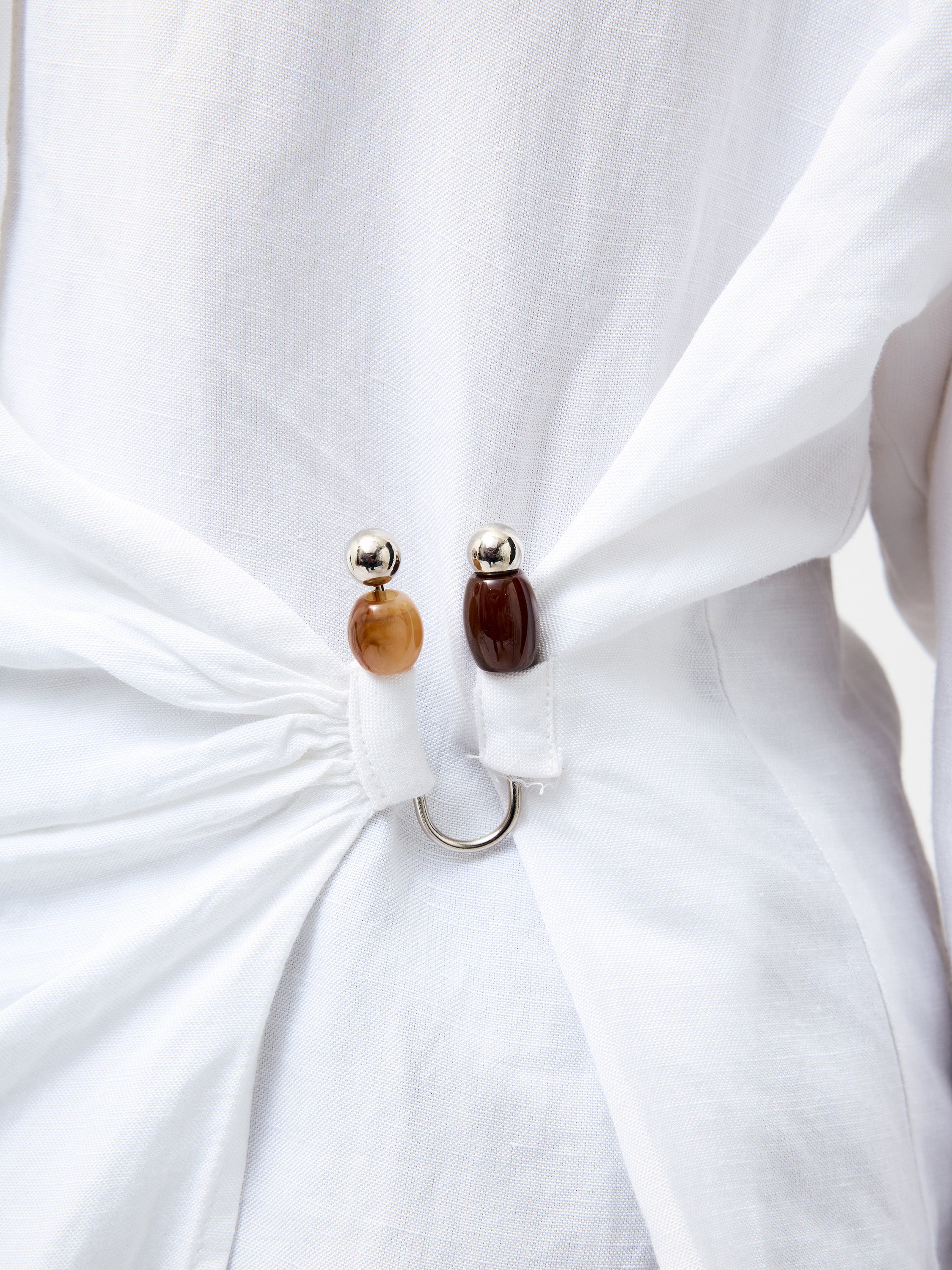 Auri Linen Clasp Shirt