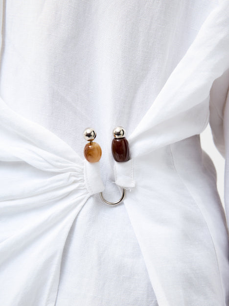 Auri Linen Clasp Shirt