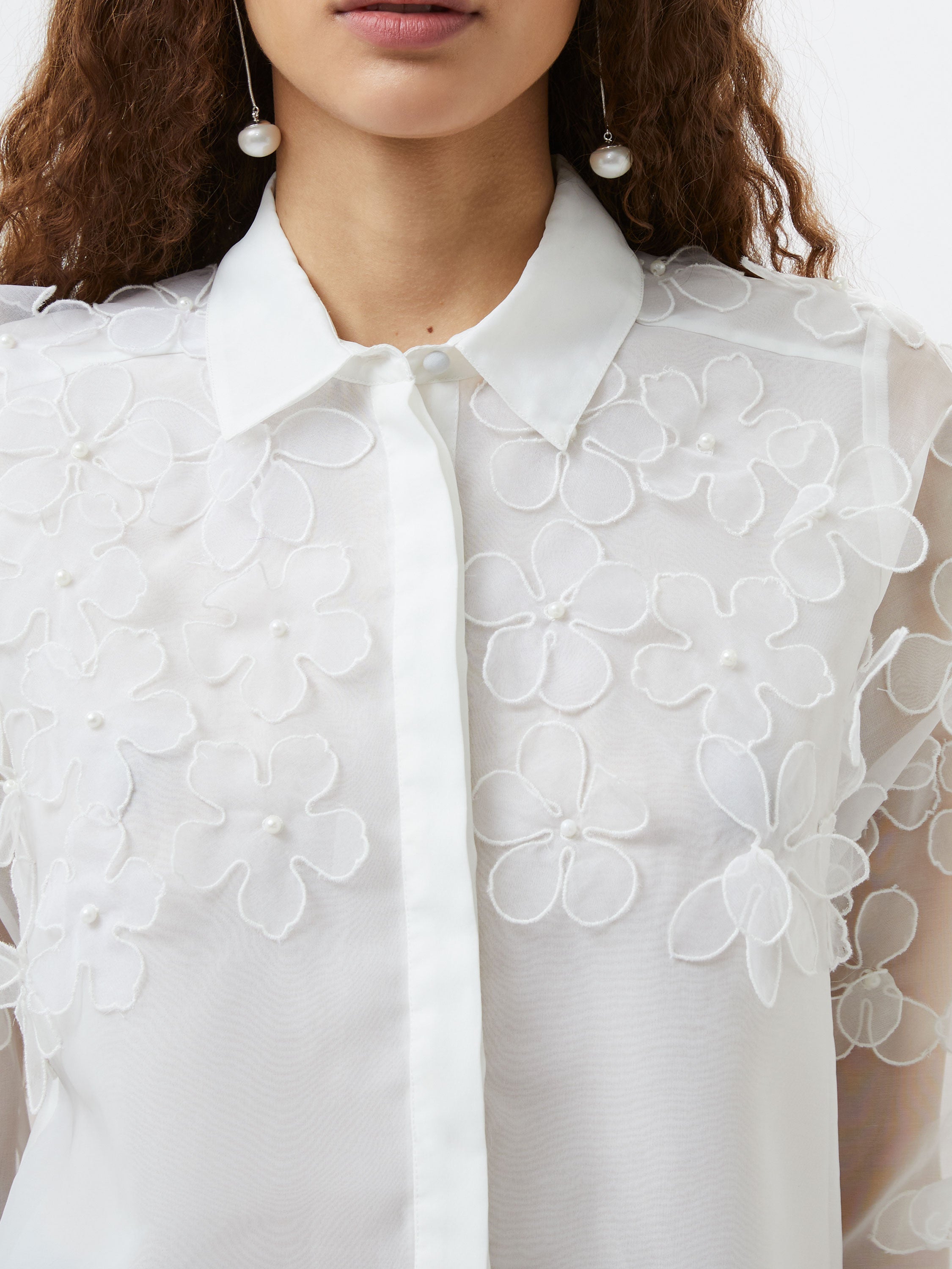 Camden 3D Floral Embellished Shirt