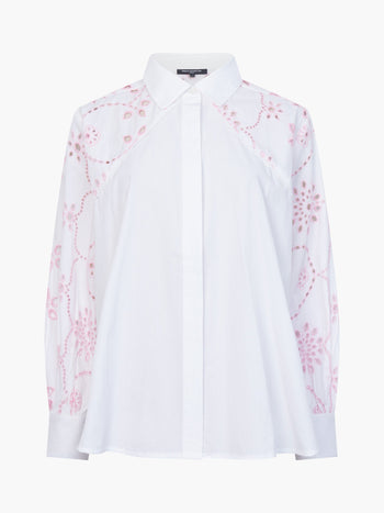 Cambria Cotton Embroidered Long Sleeve Shirt