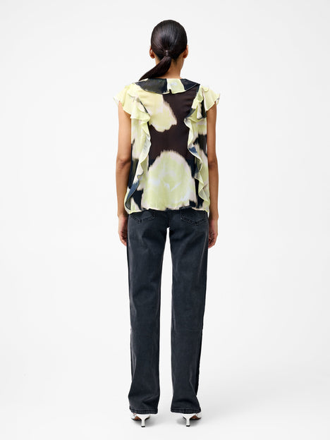 Natalie Eminia Chiffon Ruffle Top