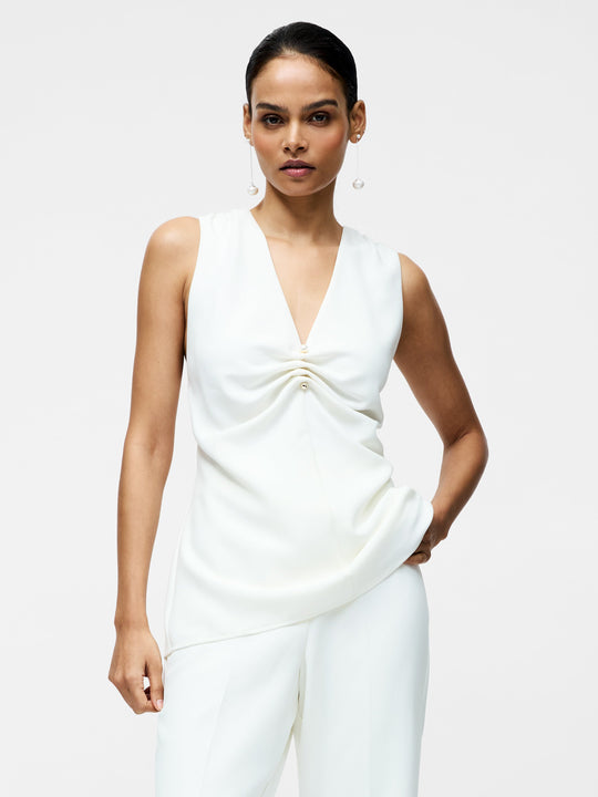Arlette Sleeveless V Neck Top