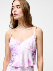 Elyria Oona Satin Babydoll Top
