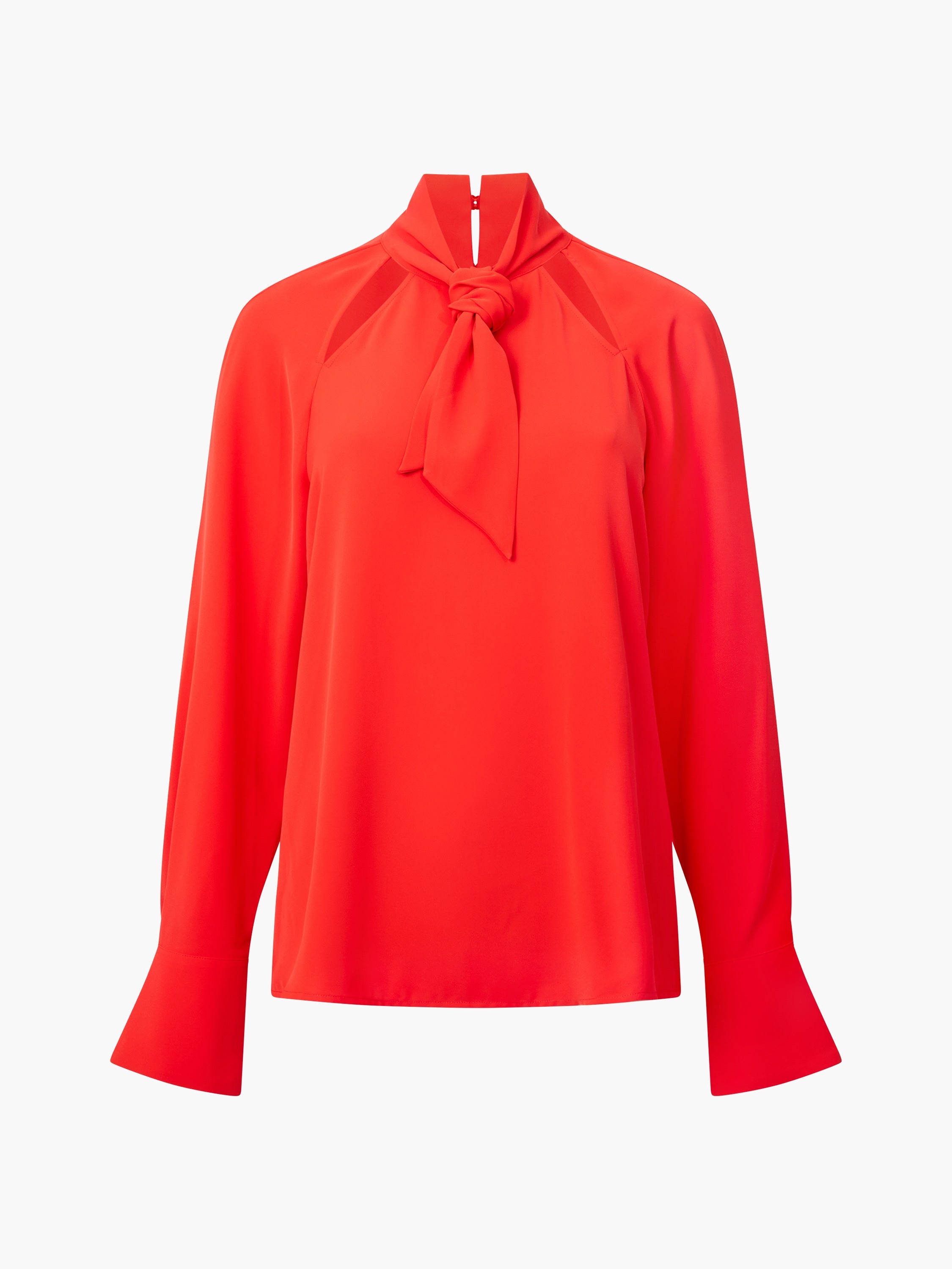 Carmen Recycled Crepe Tie Neck Blouse