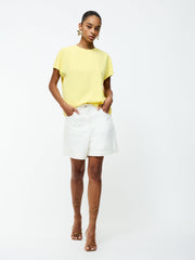 Capriana Crepe Crew Neck Top