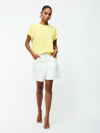 Capriana Crepe Crew Neck Top