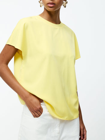Capriana Crepe Crew Neck Top