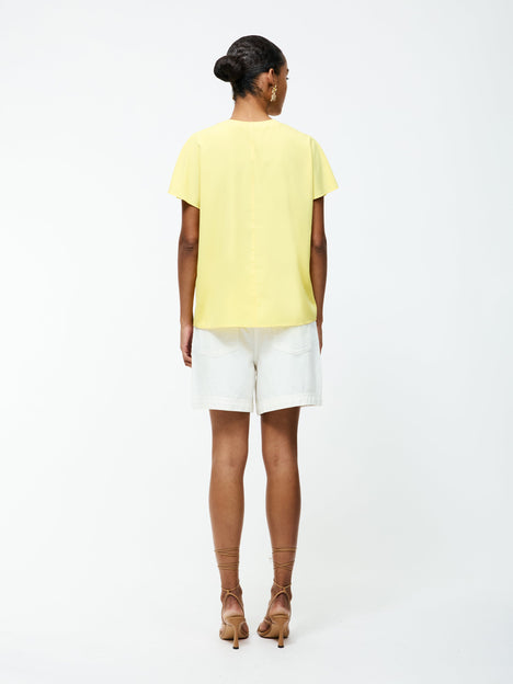 Capriana Crepe Crew Neck Top