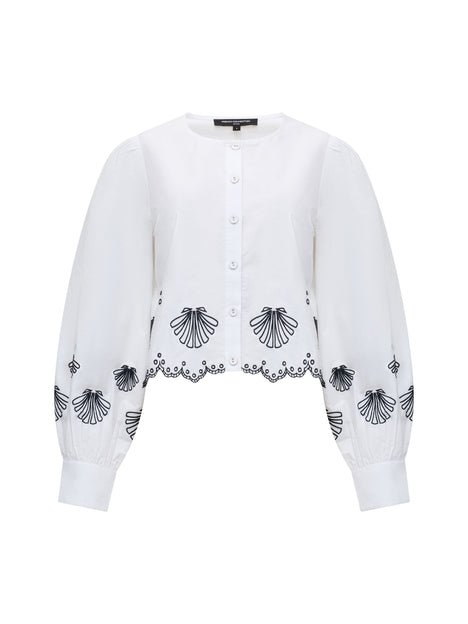 Cambria Cotton Embroidered Long Sleeve Shirt