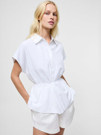 Era Poplin Twist Knot Shirt