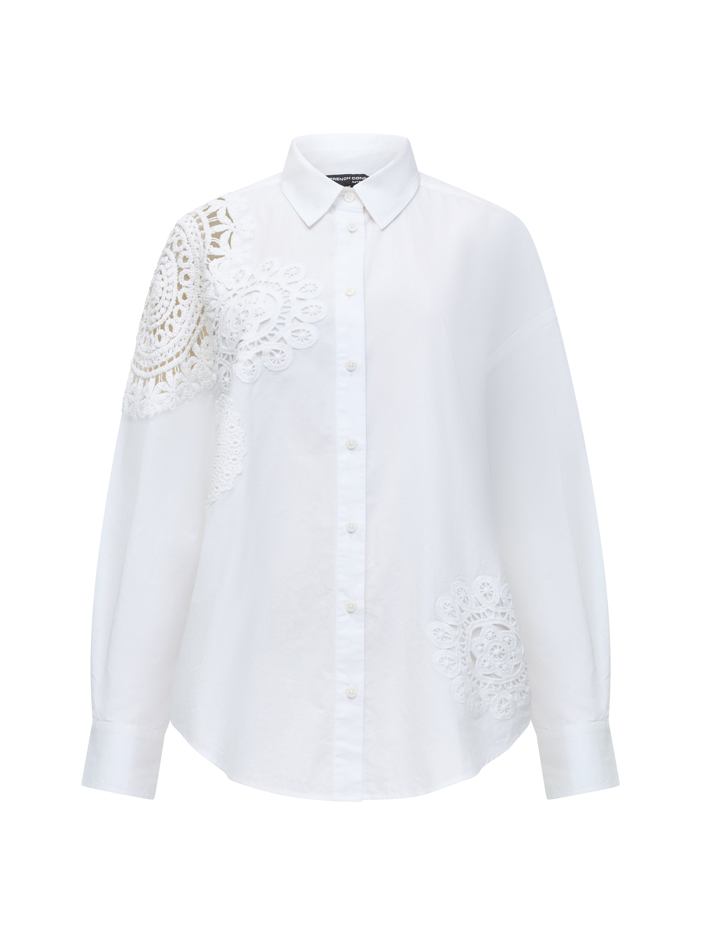 Lina Cotton Crochet Mix Shirt