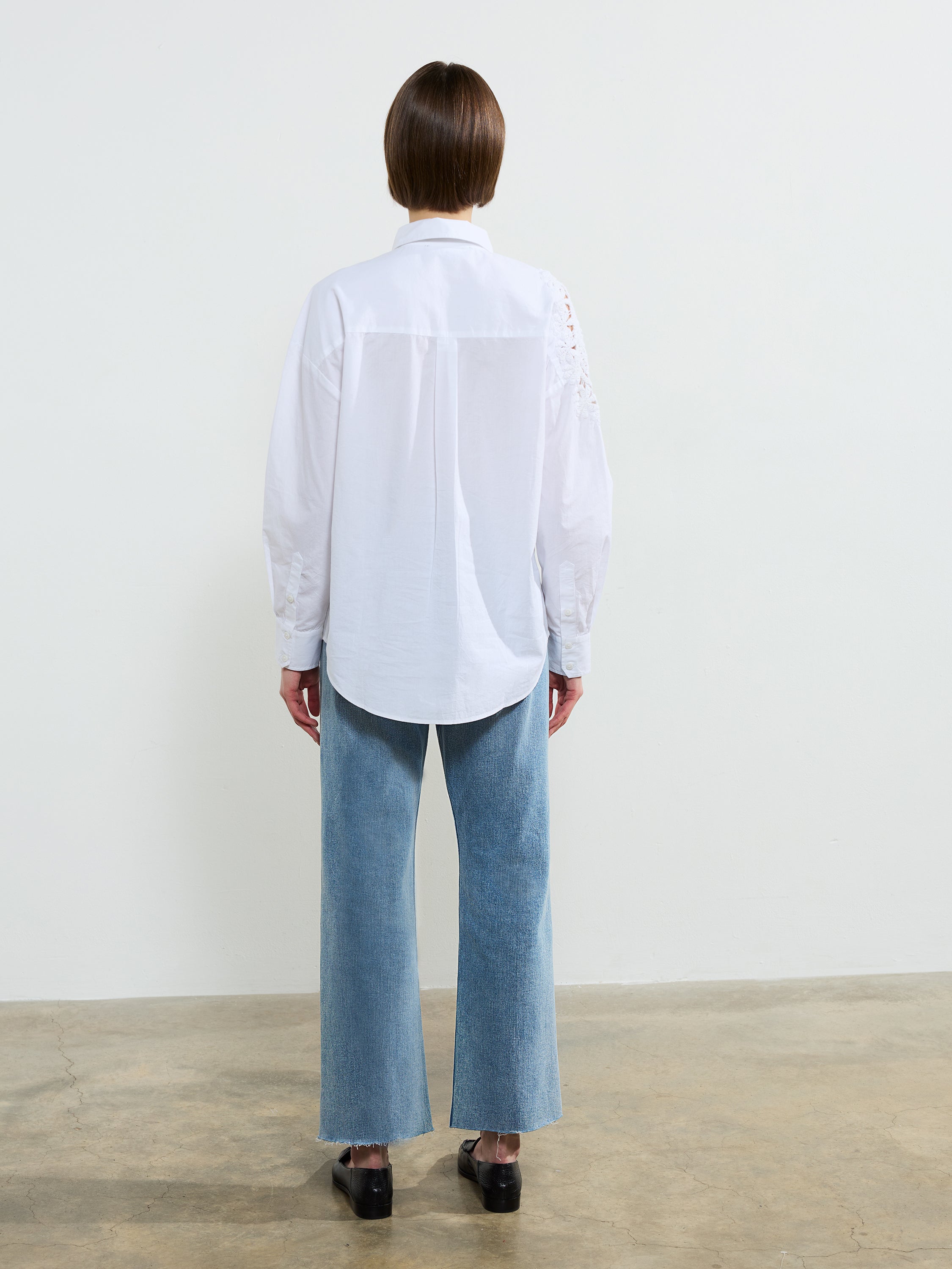 Lina Cotton Crochet Mix Shirt