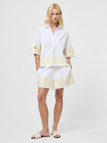Alissa Cotton Popover Shirt