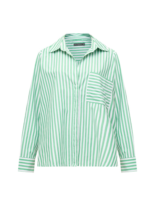 Stripe Relaxed Popover Shirt