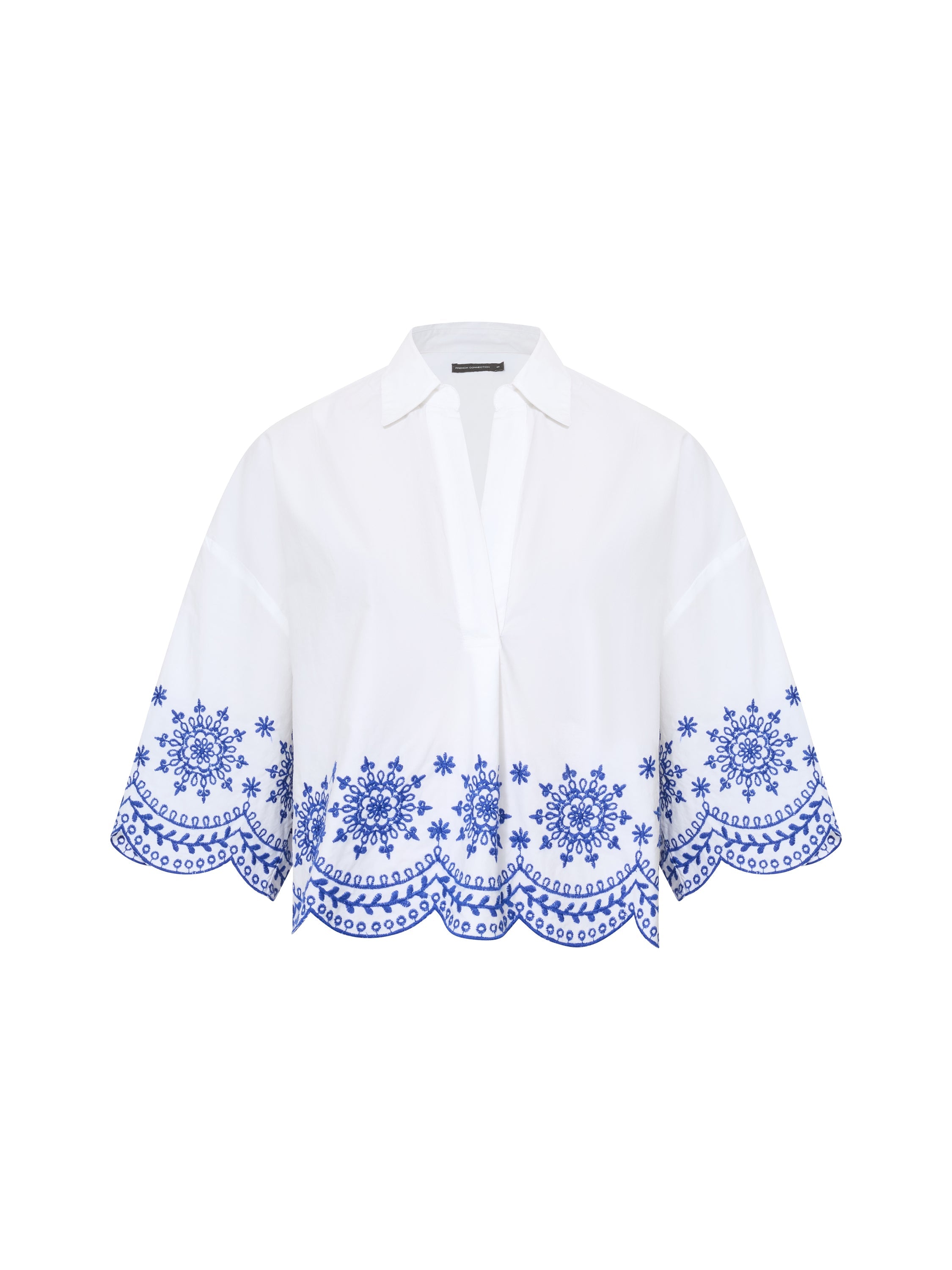 トップス Eaphi EMBROIDERY SHORT SLEEVE SHIRTS Embroidered short sleeve shirt – Scotch & Soda Amsterdam