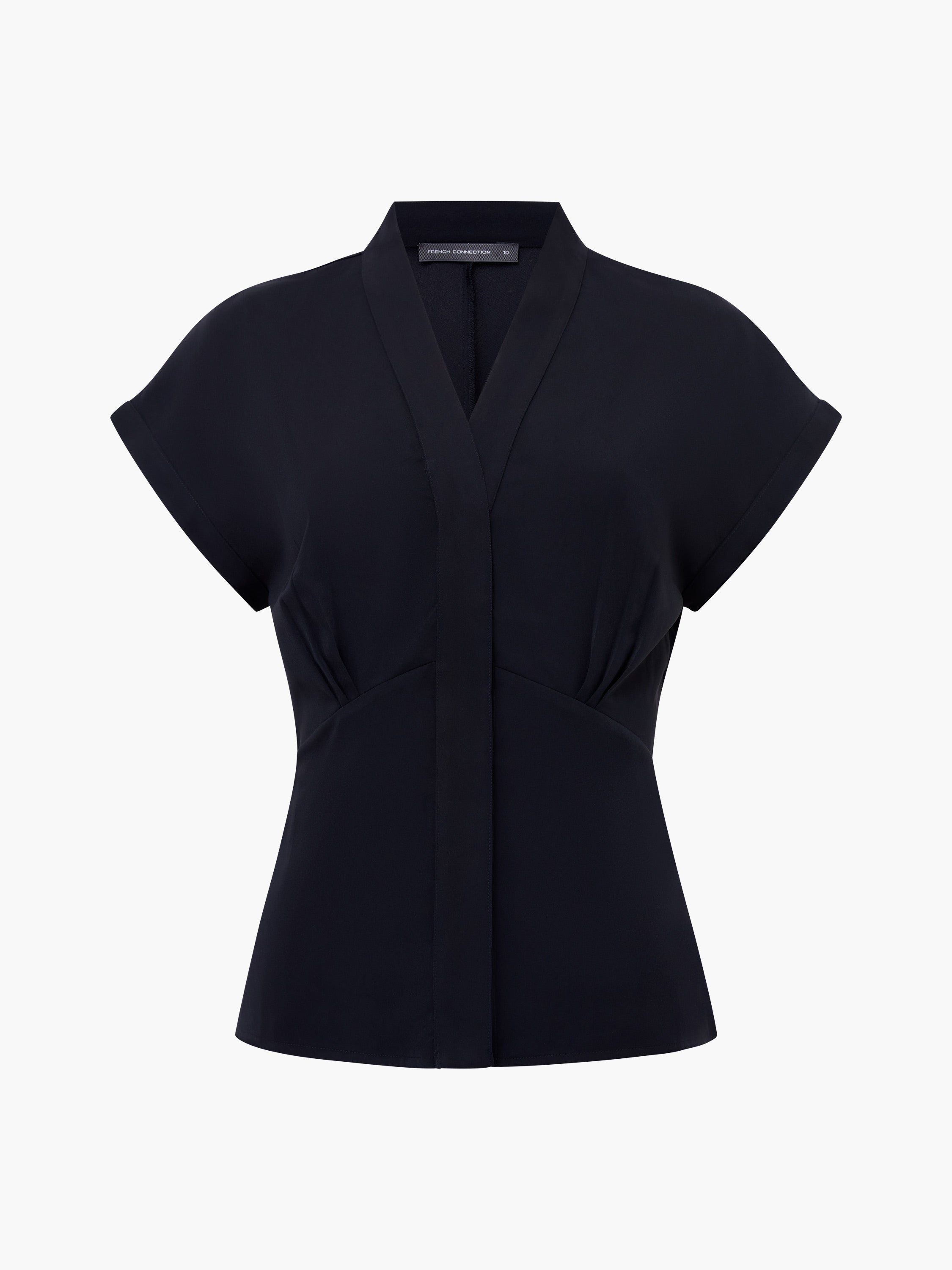 Crepe V Neck Blouse