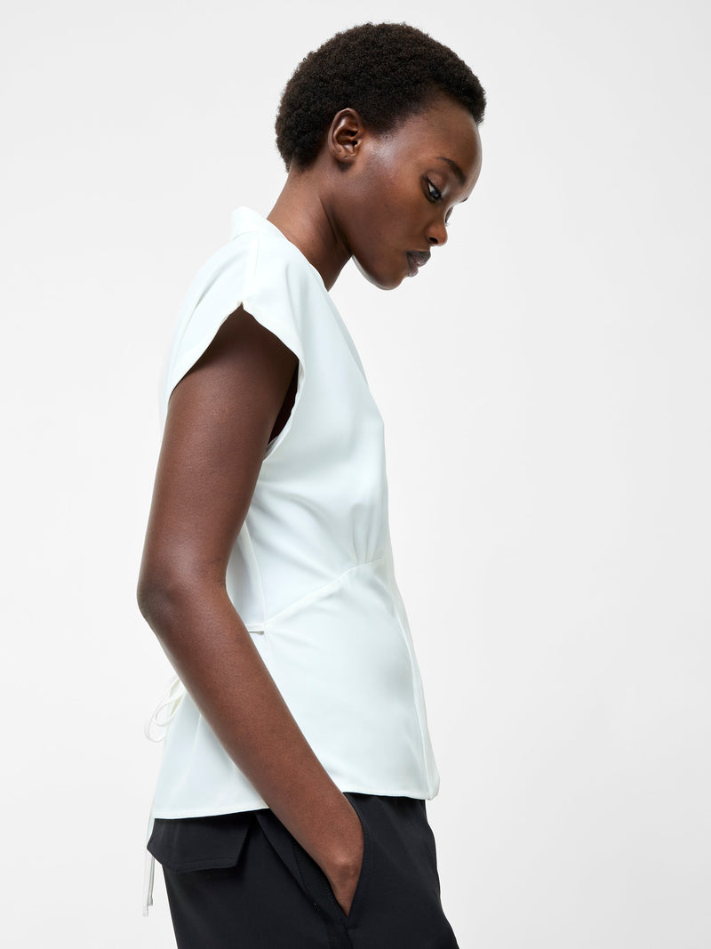 Crepe V Neck Blouse
