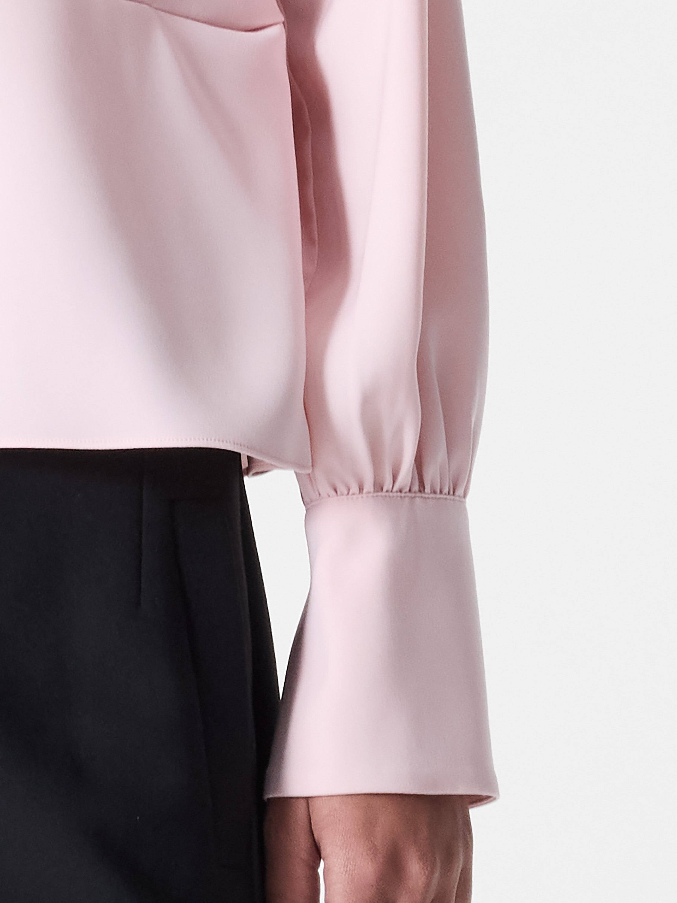 Laurel Crepe Wrap Peplum Top