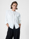 Mindy Collarless Long Sleeve Shirt