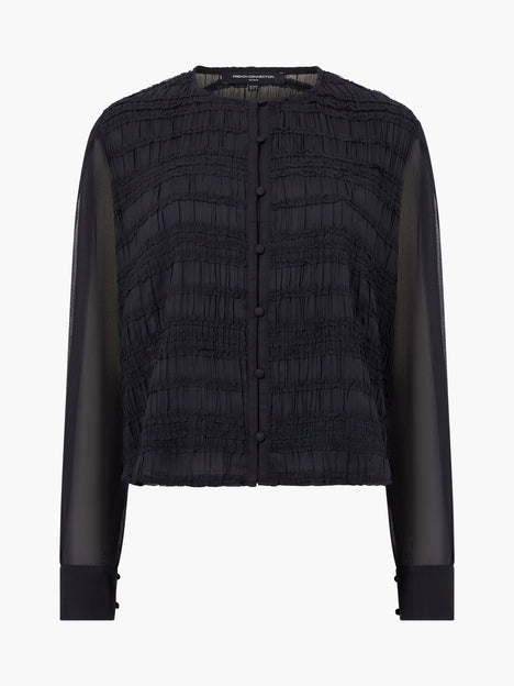 Canary Pleated Long Sleeve Shirt